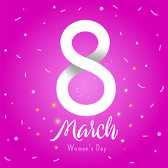 Bright spring banner. International women's day