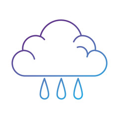 weather cloud rainy icon vector illustration design