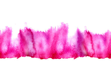 Watercolor Pink seamless background. Watercolor abstract spot, splash of paint, blot, divorce, color. Vintage pattern for different design and decoration. Pink, red paint color. Bright stylish design.