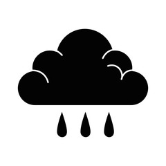 weather cloud rainy icon vector illustration design