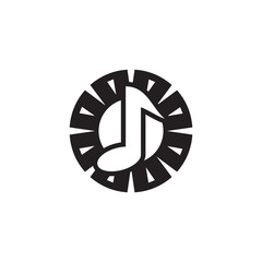 Sun Music Logo Icon Design