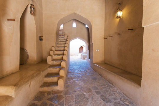 Inside Nizwa Fort in Oman 
