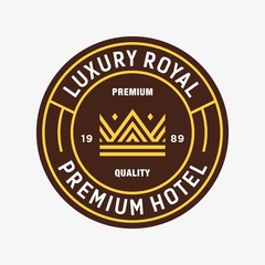 Crown - vector logo/icon illustration mascot