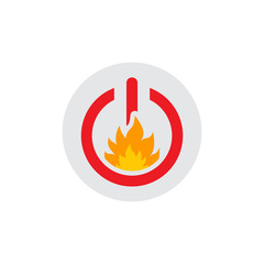 Fire Power Logo Icon Design