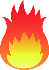 炎　グラデーション