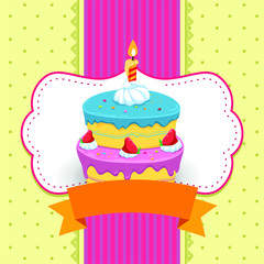 Birthday Cake Invitation