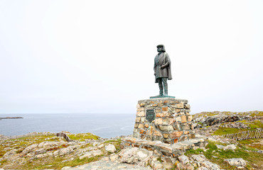 Bonavista, Newfoundland.  Canada.  Statue of John Cabot. Italian navigator and explorer