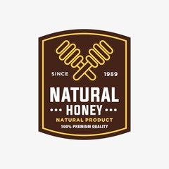 Honey - vector logo/icon illustration label