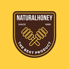 Honey - vector logo/icon illustration label