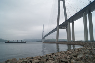 The Russky Bridge Russian Bridge is a bridge across the Eastern Bosphorus. Ship