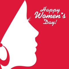 Greeting card for International Women's Day celebration.