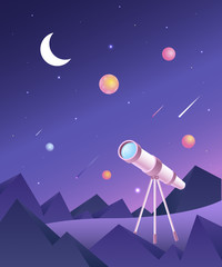 Space world illustration