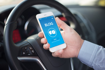 BLOG CONCEPT ON SCREEN