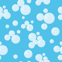 Soap bubbles. Bubble blower, on blue background