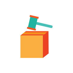 Law Box Logo Icon Design