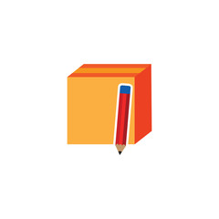 Pencil Box Logo Icon Design