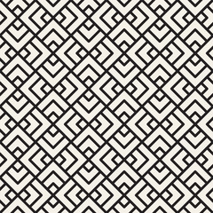 Vector seamless lattice pattern. Modern stylish texture with monochrome trellis. Repeating geometric grid. Simple design background...