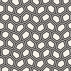 Vector seamless lattice pattern. Modern stylish texture with monochrome trellis. Repeating geometric grid. Simple design background...