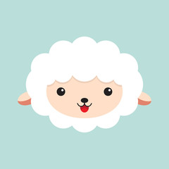 Cute cartoon sheep