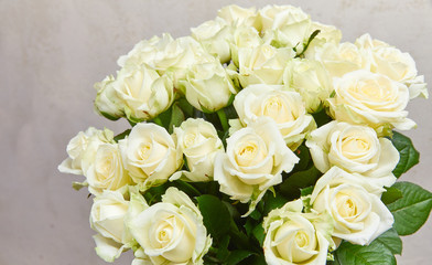 rose bouquet in the vase