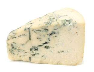 blue cheese isolated on white background