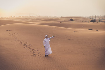 Arabic man in the desert