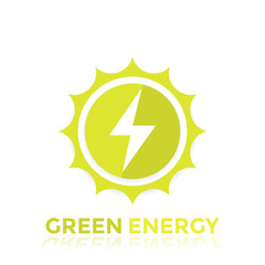 green energy vector logo design