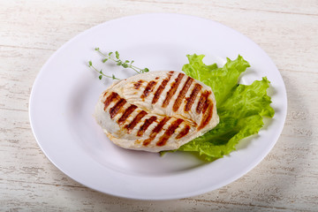 Grilled turkey steak