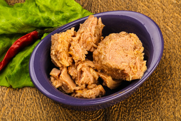 Canned tuna fish
