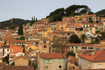 village de bormes les mimosas, var, provence, france