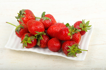Strawberry in the bowl