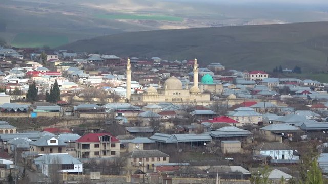 View on the Juma mosque in Shamakha. Azerbaijan 