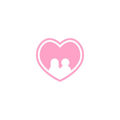 Couple love graphic template