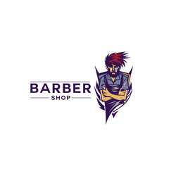 simple barber shop icon vector illustration