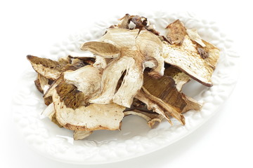 Italian gourmet ingredient, dried porchini mushroom