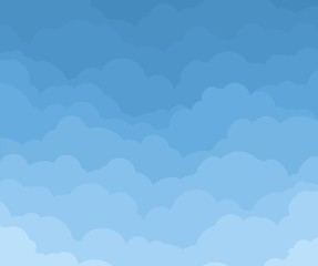 Background with clouds.