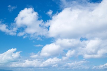 Obraz premium blue sky clear weather of good feel and relax with idea concept