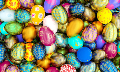 3d easter eggs