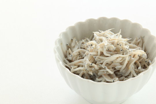 Japanese food, boiled small sardine