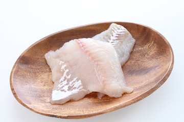 prepared white fish on plate