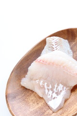 prepared white fish on plate