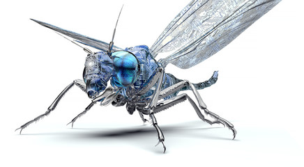 digital safety concept electronic computer bug isolated