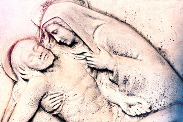 virgin mary pain - jesus christ passion