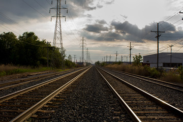 Fototapeta na wymiar Empty Railroad
