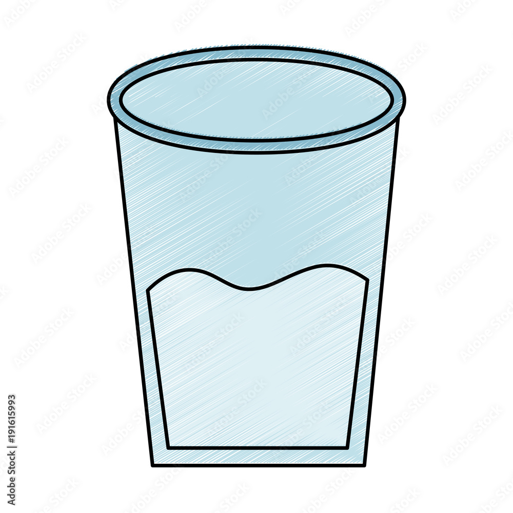 Canvas Prints water glass health beverage liquid pure vector illustration drawing design