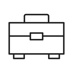 Business briefcase isolated