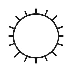 Sun isolated symbol