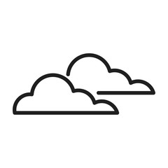 Clouds weather symbol