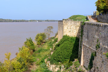 Gironde estuary from Blaye Citadel, France