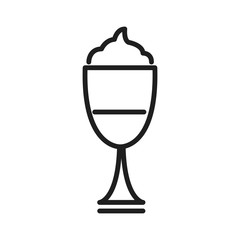 Milkshake cup symbol